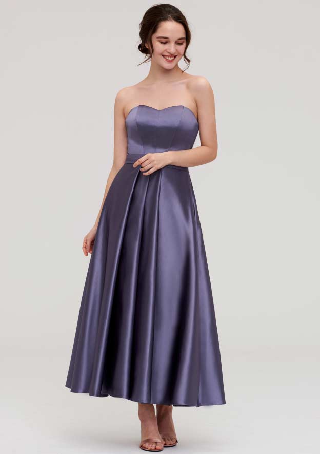 princess cut bridesmaid dresses 1950's Vintage Womens Lavender Princess Cut Bridesmaid Dress