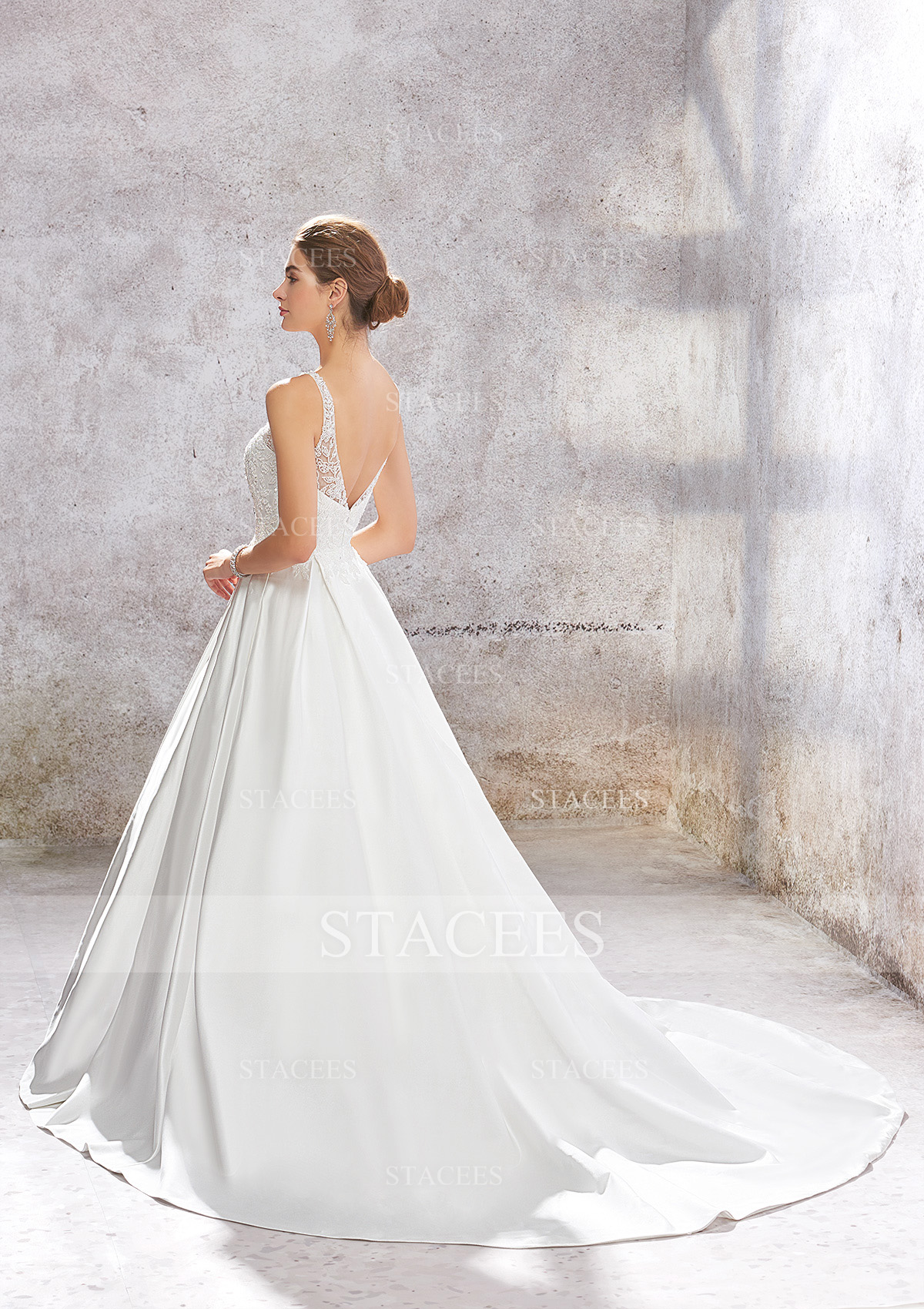 satin princess ball gown wedding dresses Strapless satin ball gown wedding dress Landon