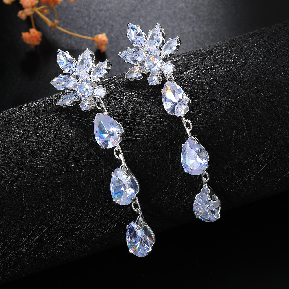 Femmes Bohémiennes Boho Romantiques Zircon Boucles d'Oreilles