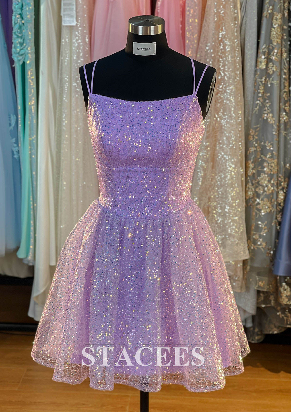 glitter homecoming dresses Hot Pink Lace Up Tight Dress Short Prom Dress PD523 entirely embellished with shimmering sequins that form a beautiful leaf KissProm Glitter Sheath Square Neck
