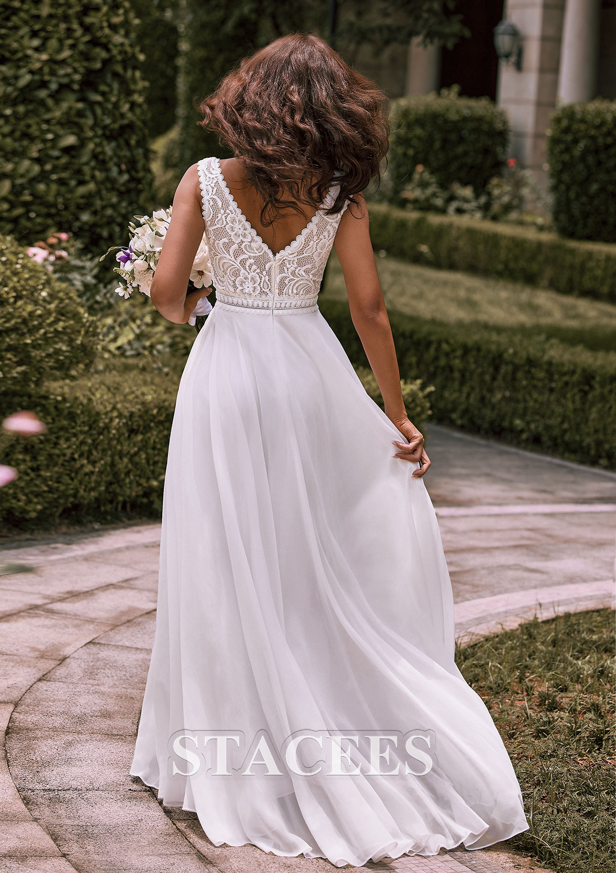chiffon train dress 2026 Prom Dress Long Pink Floral Sleeveless A-Line Sweetheart Chiffon