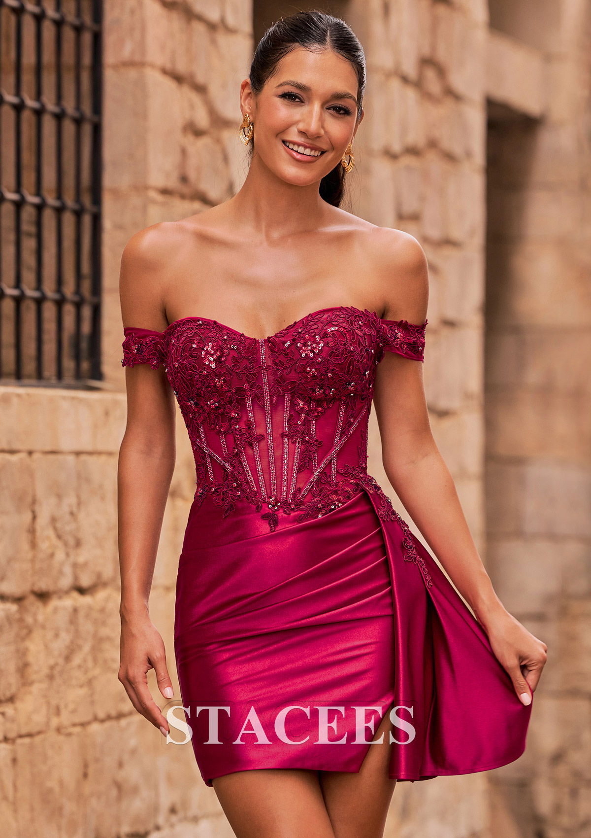 cocktail homecoming dress Sexy Short Sequin Homecoming Dress with Strappy Back PromGirl