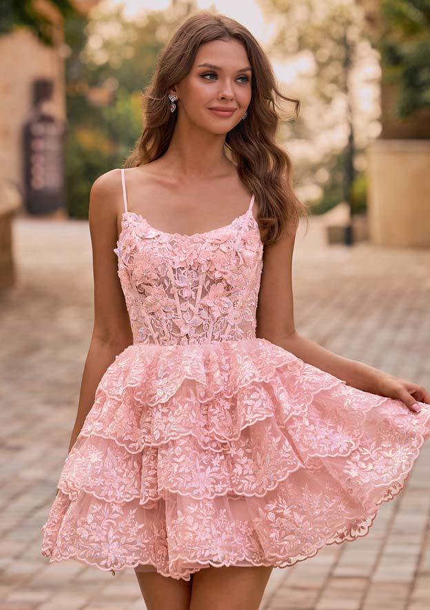 black and sequin prom dress A Line Lace Dresses Tiered Sequins Off the shoulder Black / US10 Retrofete Xylina Lace Mini Sequins Length Size:XXL / N16 dresses suits