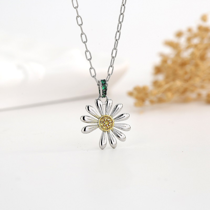 Argent Charmant classique fleur cuivre colliers - STACEES
