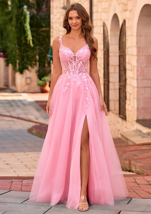 pink a line dresses Sweetheart Pink A-line Short Princess Dress Homecoming Dress Pink / US 4