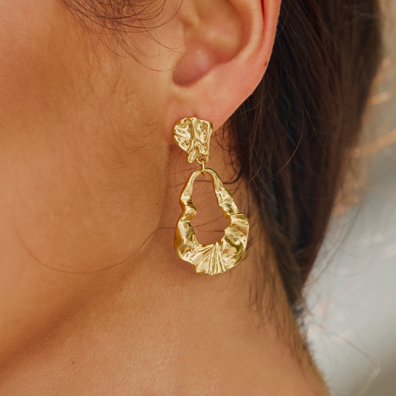 Attractif simple argent 925 alliage boucles d'oreilles