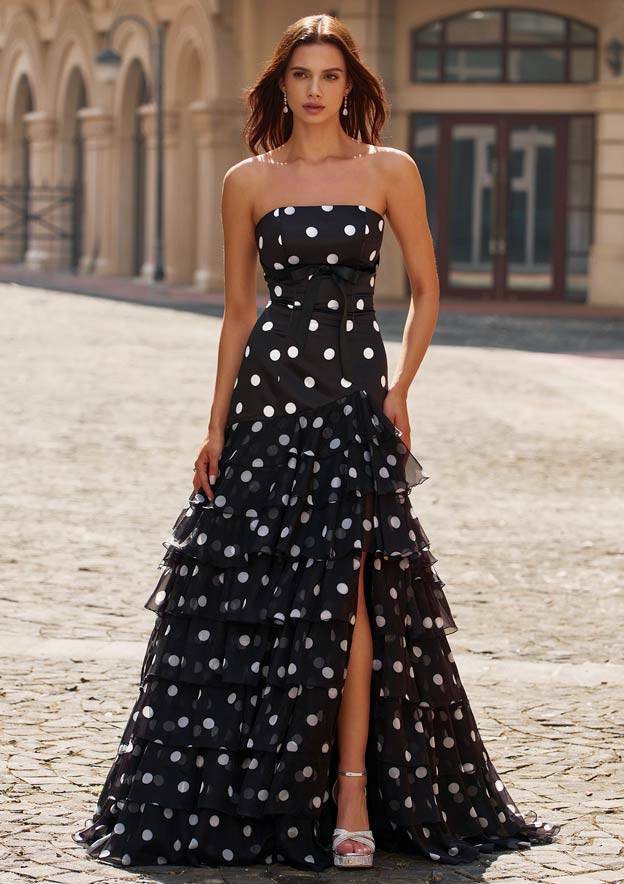 trendy plus size prom dresses Long Plus-Size Glitter Prom Dress