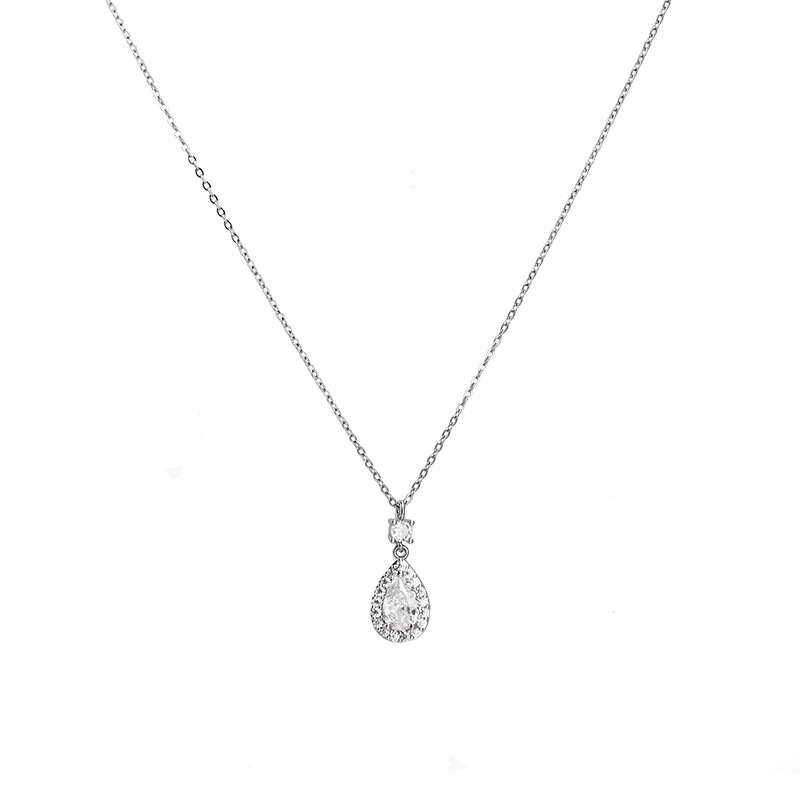 Elegant Exquisite Ladies' Drops Alloy Necklace with Rhinestone 