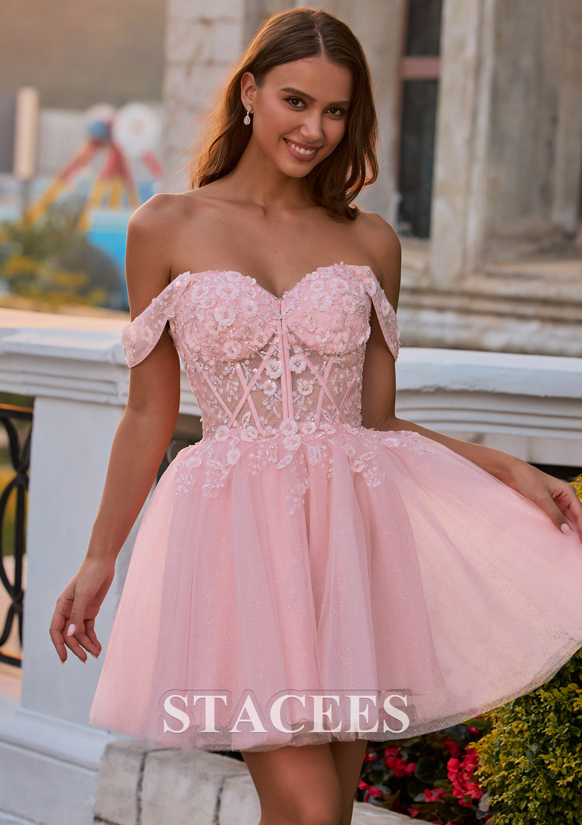 light yellow formal dress Off-the-Shoulder Long Prom with Flowers Light Yellow / 2XSmall 60-69 inches perfectly accentuating the décolletage Mens Dress Shirts Size Size:10 P